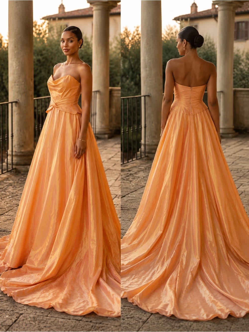 Jessica McClintock Gunne vintage sax prom dress 5/6